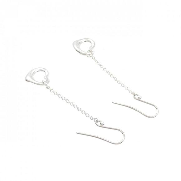 TIFFANY Silver Heart Earrings - Picture 3 of 4